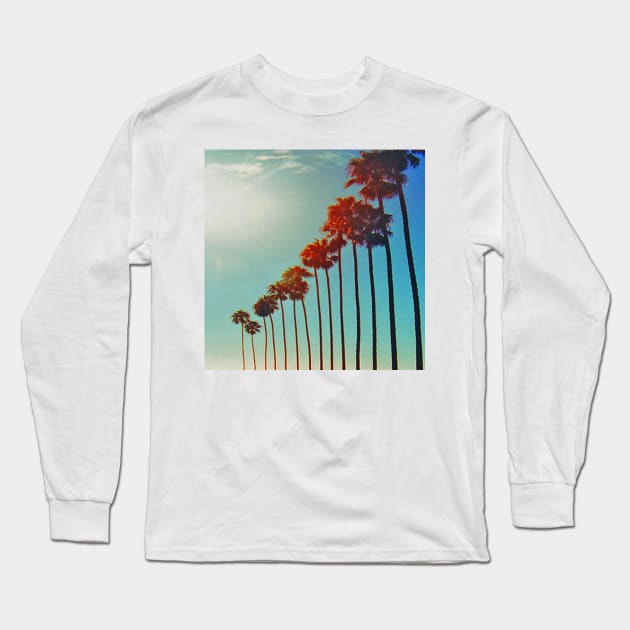 Standing Tall like the Palm Trees in a Summer Sky in San Diego California Long Sleeve T-Shirt by Star58